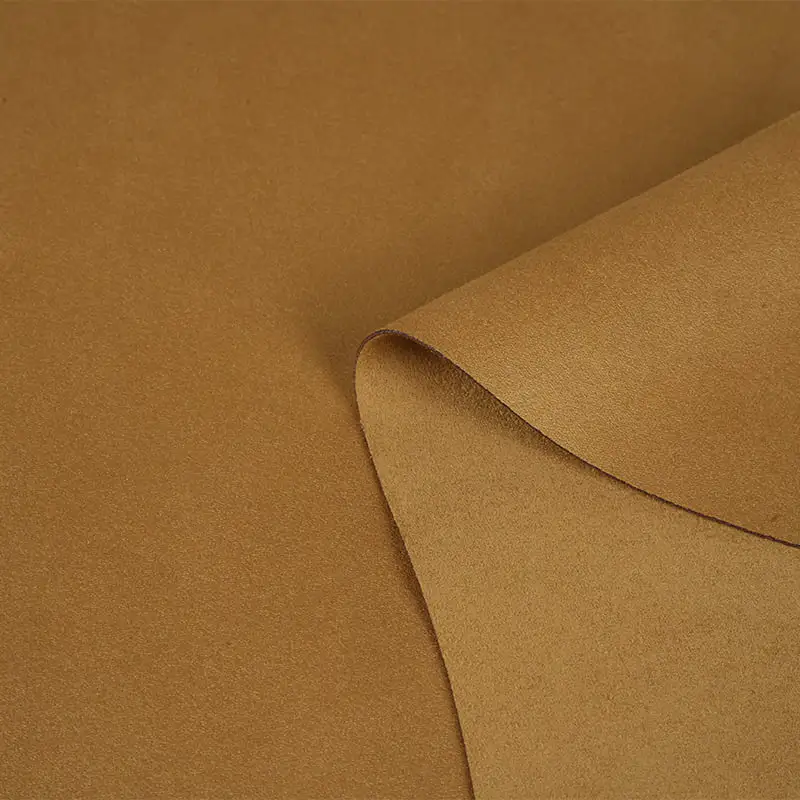 Matériau en cuir suédé en microfibre naturelle