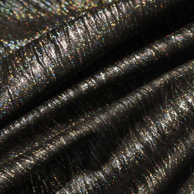 Tissus en daim microfibre à chaîne collée avec feuille