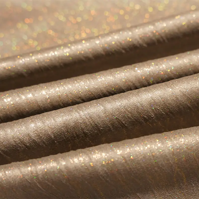 Tissus en daim microfibre tricotés à chaîne en feuille imprimée