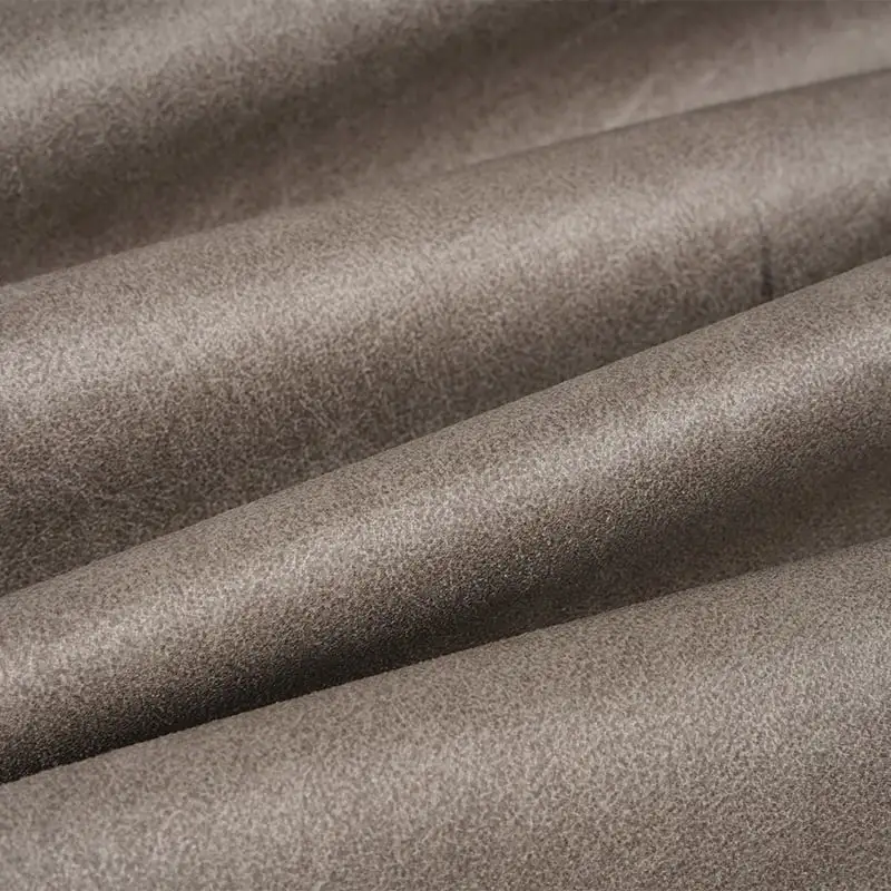 Tissus en daim microfibre lavé à la feuille imprimée Natura