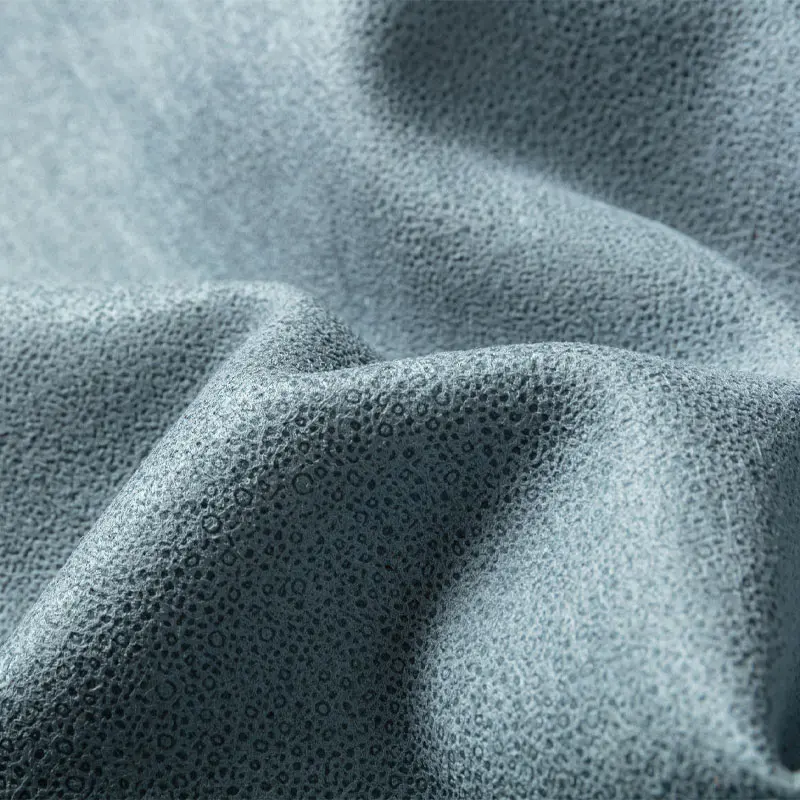 Cuir synthétique PU lavé estampé à la feuille